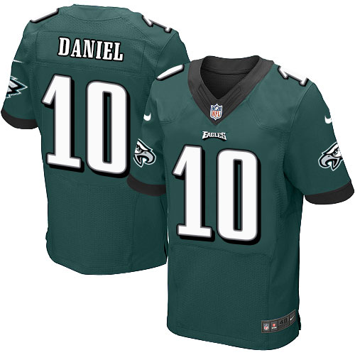 Men's Elite Chase Daniel Nike Jersey Midnight Green Home - #10 NFL Philadelphia Eagles